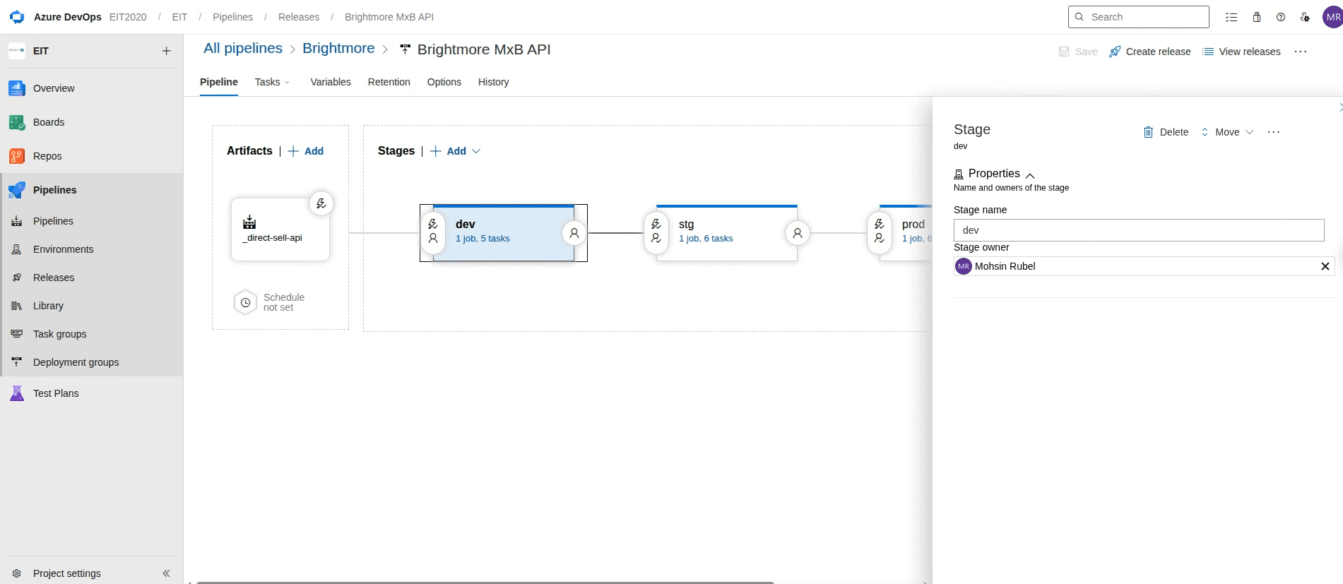 Enterprise Continuous Delivery with Azure DevOps Release Pipelines for Empact IT — screenshot 2